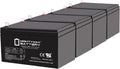 Mighty Max Battery ML15-12NB - 12 Volt 15 AH, NB Terminal, Rechargeable SLA AGM Battery - 4 Pack