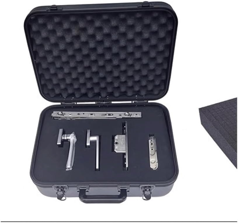 Tool Box Black Plastic Toolbox Lightweight Waterproof Storage Box Sample Display Toolbox Household Wrench Sorting Box Tool Storage