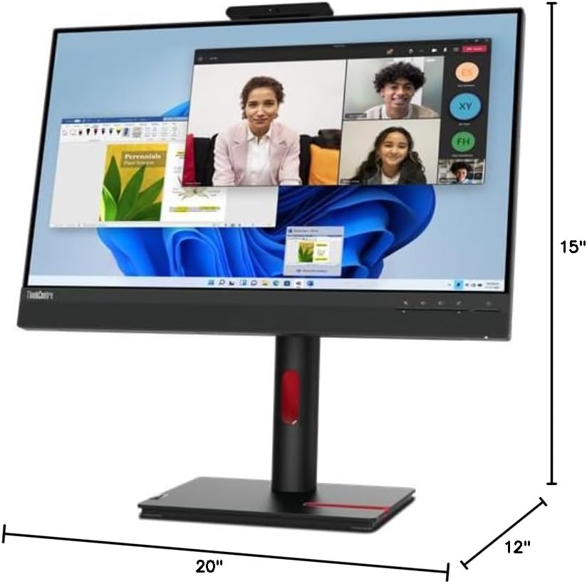 Lenovo ThinkCentre Tiny-in-One 24' Class Webcam LED Touchscreen Monitor - 16:9-4 ms,Full HD 1920x1080