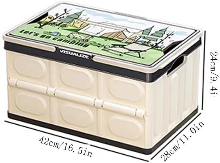 Storage White Home Toolbox Outdoor Camping Storage Box Foldable Picnic Organizer Portable Storage Box Car Emergency Spare Box for Garage