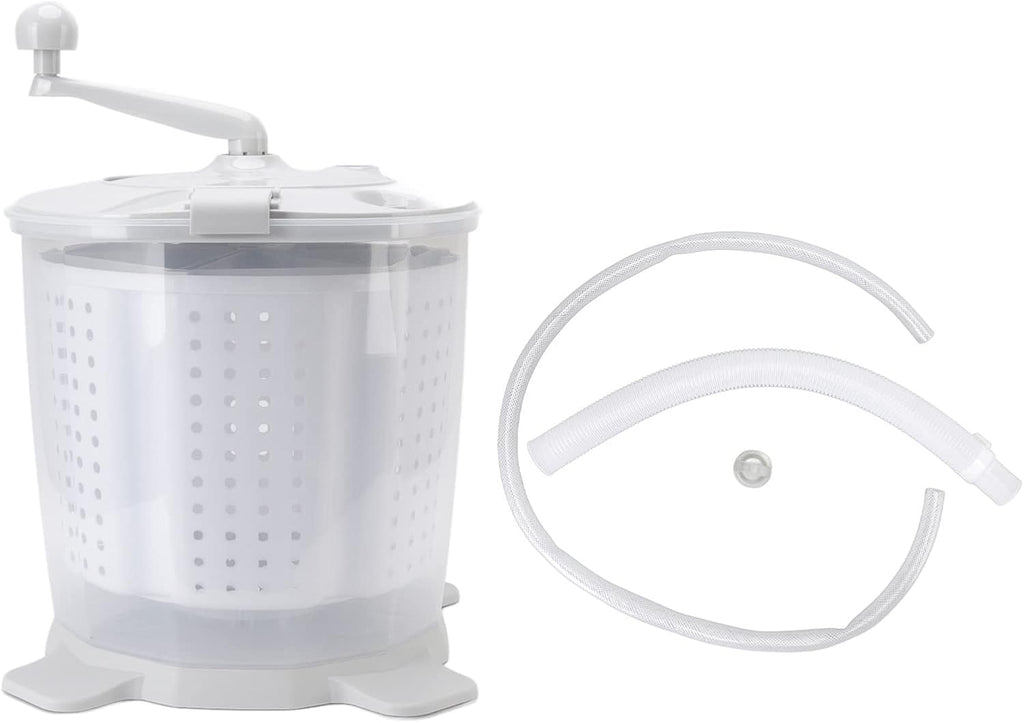 Portable Washing Machine 2 in 1 Hand Crank Mini Clothes Spin Dryer for Dorms, Apartments, Camping, RV - Washer and Dryer - Manual Non Electric