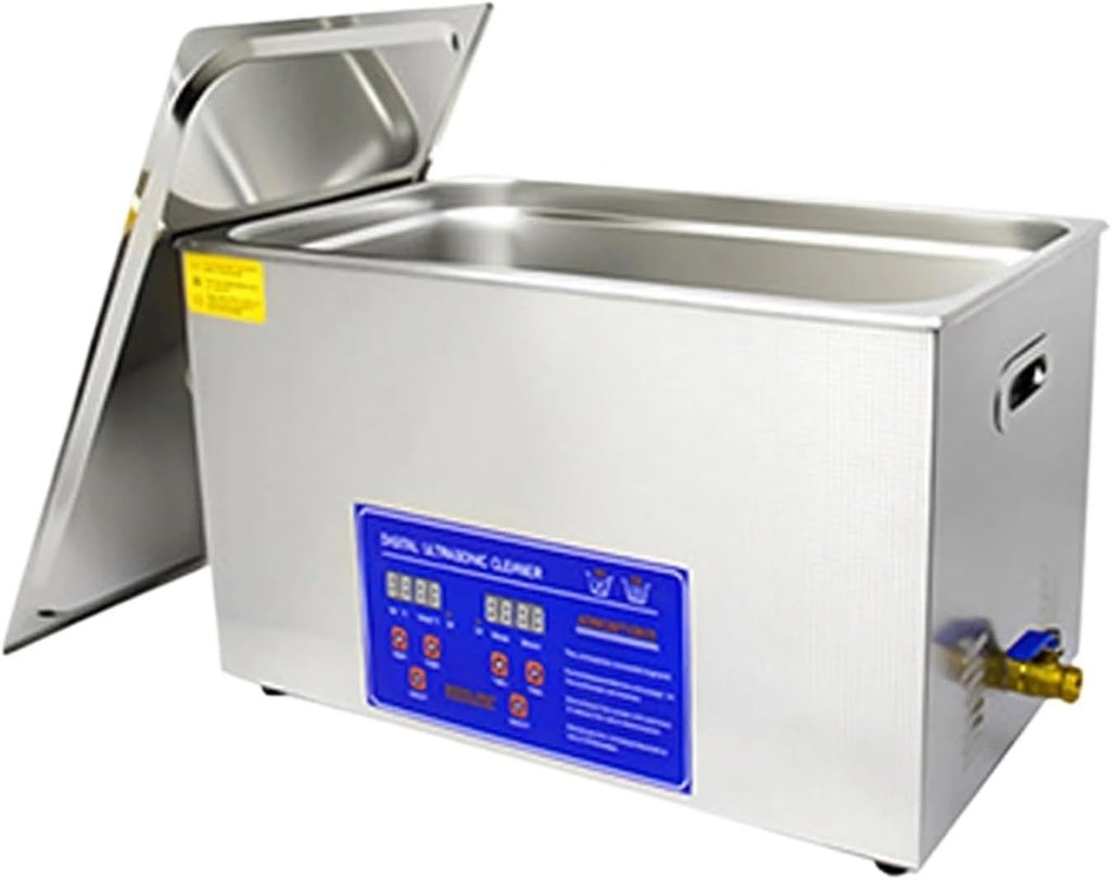 2/3/6/10/15/30L Ultrasonic Cleaner with Digital Timer and Heater, Stainless Steel, Ultrasonic Washing Machine Home Appliance (30L)