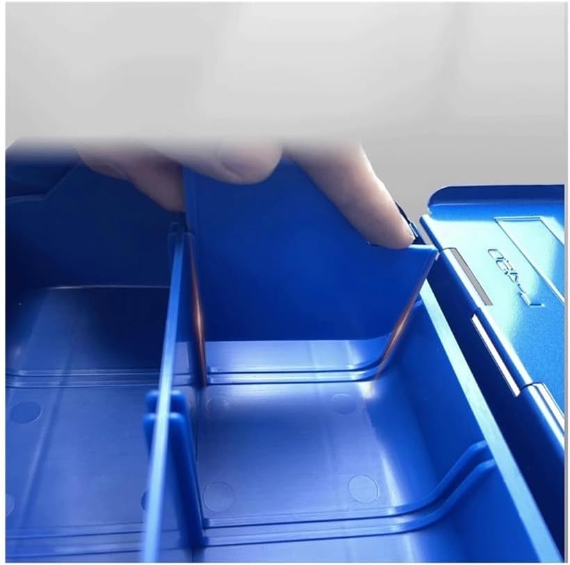 Tool Box Home Hardware Toolbox Thickened Iron Storage Box Blue Handheld Maintenance Box Ndustrial Grade Electrician Box Tool Storage