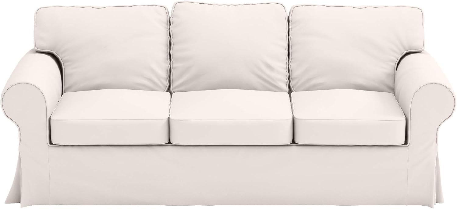Heavy Duty UPPLAND (Not EKTORP) Sofa Cover Replacement Compatible with IKEA UPPLAND 3 Seat Sofa, Loveseat, Armchair, Sectional Corner, or Footstool Slipcover Only (Uppland 3 Polyester Beige)
