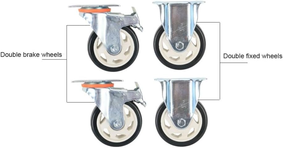 Tool Box ToolCartPlatform,Heavy-Duty, Three-Layer, Increased Thickness, Manual Pushing,Material PartsTurnover,Handling,Tool Rack Tool Storage(Gris)
