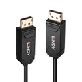 LINDY 38523 30 m Fibre Optic Hybrid DisplayPort 2.0 UHBR10 Cable, Fibre Optic Hybrid, AOC Cable, 4K@144Hz, 8K@60Hz, 40Gbit/s