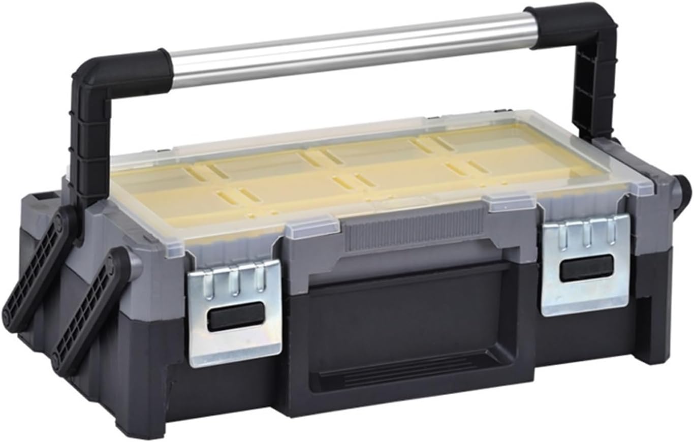 Tool Box Multi-Layer Folding Tool Box Multi-Compartment Tool Storage Box with Independent Detachable Parts Box for Hardware Repair Tool Accessories Storage Tool Storage(Medium)