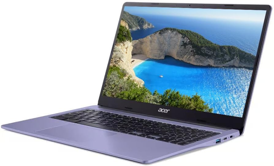 acer 15' HD IPS Chromebook, Intel Celeron Processor Up to 2.79GHz, 4GB DDR4 Ram, 64GB Storage, Ultra-Fast WiFi, Chrome OS, Iris, Renewed