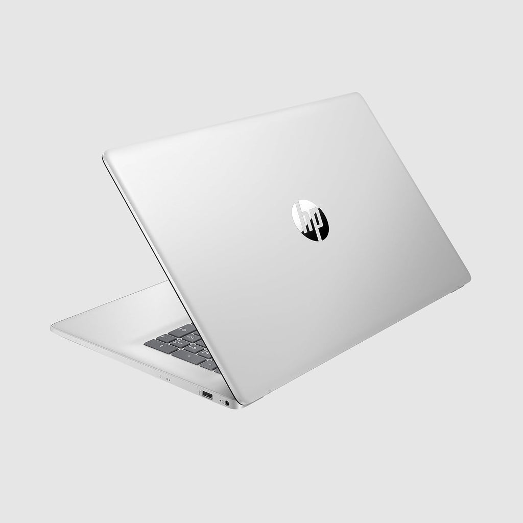HP 17.3' Touchscreen Laptop Computer, Windows 11 Laptop 32GB RAM 1.5TB Storage (1TB SSD+512GB Docking Station Set), AMD Ryzen 5 7430U, HD+ 1600 x 900 Display, Copilot AI, SageNova Earphones, Silver
