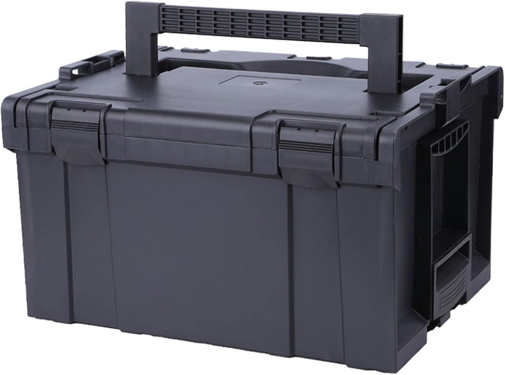 Portable Tool Box Portable Tool Box Organizers, Stackable Plastic Storage Toolbox, Multifunction Tool Case Organizer for Outdoor Home Small Parts Box (Size : L)