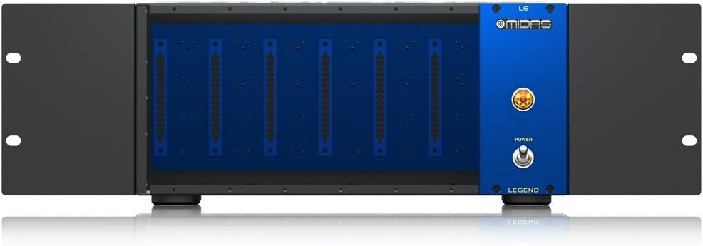 Midas LEGEND L6 - 500 Series Portable Chassis for 6 Modules with Advanced Audio Routing and Rackmount Kit