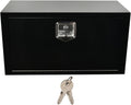 30'' Inch Steel Underbody Truck Tool Box & T-Handle Latch Heavy Duty for Trucks Trailers RV ATV Pickup Trucks Flatbeds Organization Storage Job Tool Chest -30'(L) x 14'(W) x 16'(H) Black