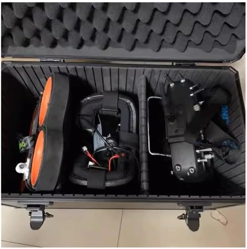 Toolbox Household Hardware Toolbox Black Multifunctional Repair Box Handheld Instrument Box Model Airplane Dual Control Toolbox with Partition Sponge Box Tool Box
