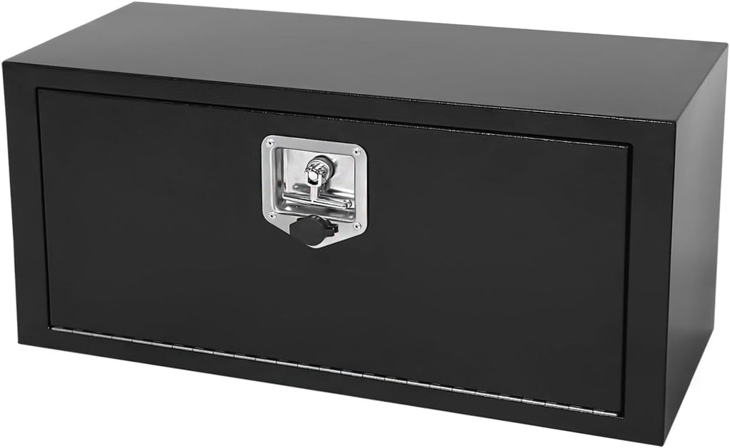 30 Inch Steel Underbody Truck Tool Box with T-Handle Lock Latch, Truck ToolBox Truck Storage Organizer Tool Box Chest For Organization And Storage, Job Tool Chest, 30'x 12'x 14' inch