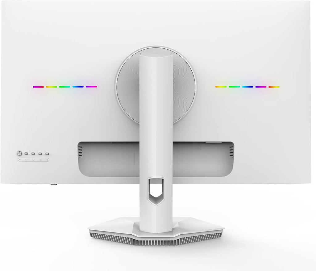 CRUA 27'' 4K Gaming Monitor, UHD 160Hz / FHD 320Hz Dual Mode IPS White Computer Monitors, Rotating/Pivot & Height-Adjustable, AMD FreeSync, Built-in Speakers, PIP/PBP, HDMI 2.1 & DP 1.4