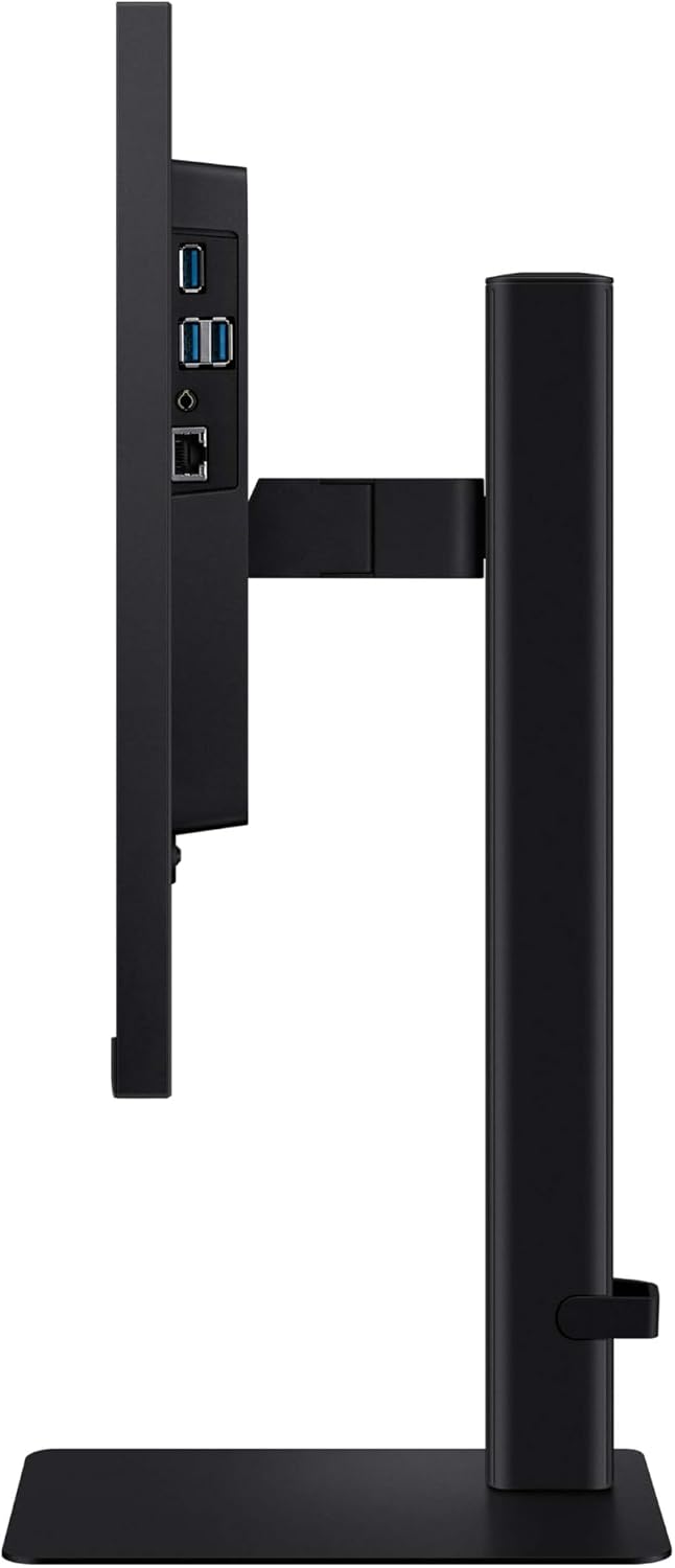 SAMSUNG 24' ViewFinity S6 (S60UD) Series QHD High Resolution Computer Monitor, 100Hz, HDR10, USB-C, Built-In LAN Port, Daisy Chain Support, Easy Setup, Height Adjustable Stand, LS24D606UANXZA, 2024
