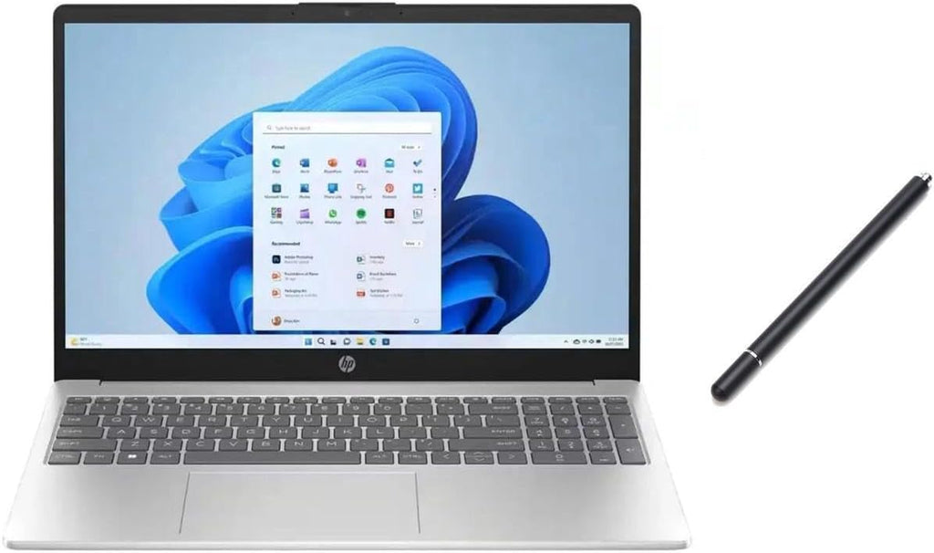 HP 15.6' HD Touch Screen Laptop | Intel Core i5-1235U | Intel Iris Xe Graphic | HDMI| Silver | 16GB RAM | 512GB SSD | Windows 11 S | Bundle with Stylus Pen
