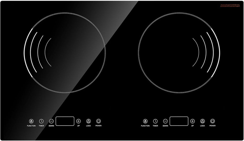 Happybuy Induction Cooktop - Your Ultimate Cooking Companion! This 1800W electric countertop burner comes with 2 burners and touch - control operation.
