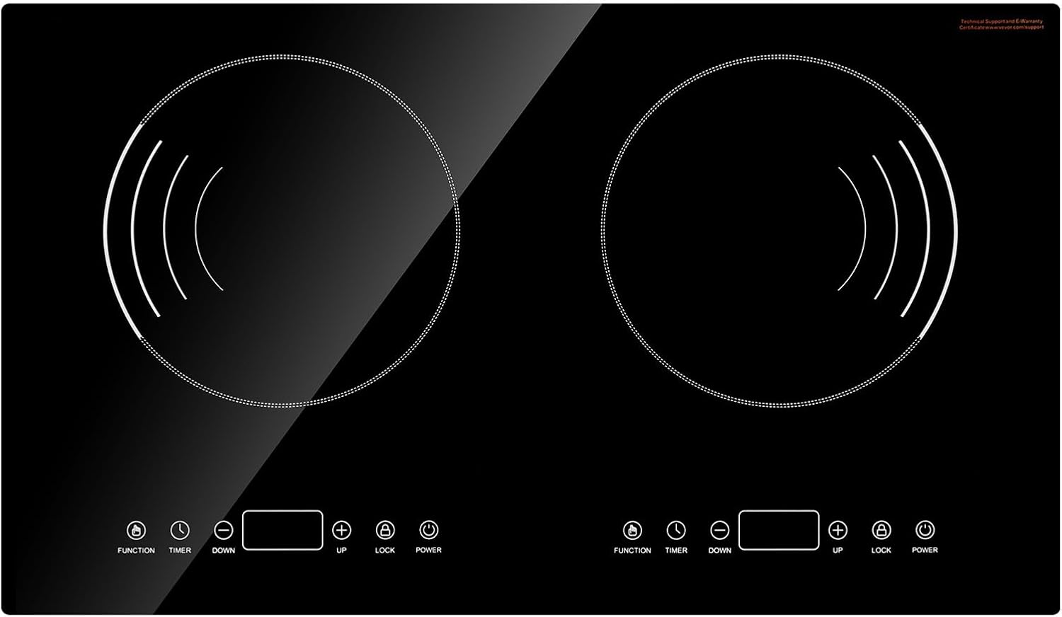 Happybuy Induction Cooktop - Your Ultimate Cooking Companion! This 1800W electric countertop burner comes with 2 burners and touch - control operation.
