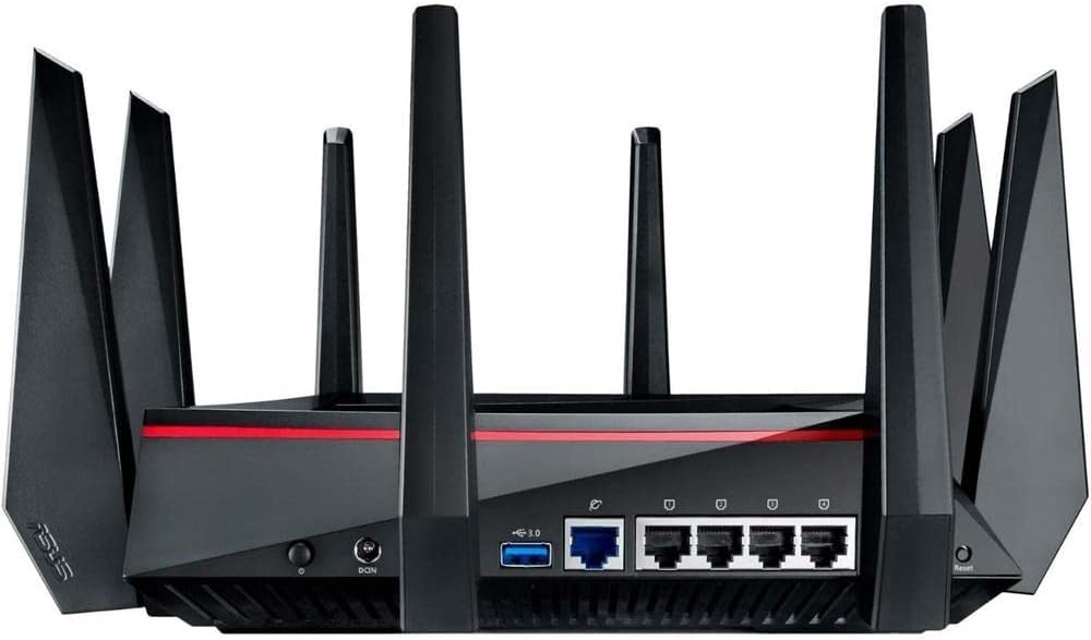 ASUS WiFi Gaming Router (RT-AC5300) - Tri-Band Gigabit Wireless Internet Router, Gaming & Streaming, AiMesh Compatible, Included Lifetime Internet Security, Adaptive QoS, Parental Control, MU-MIMO