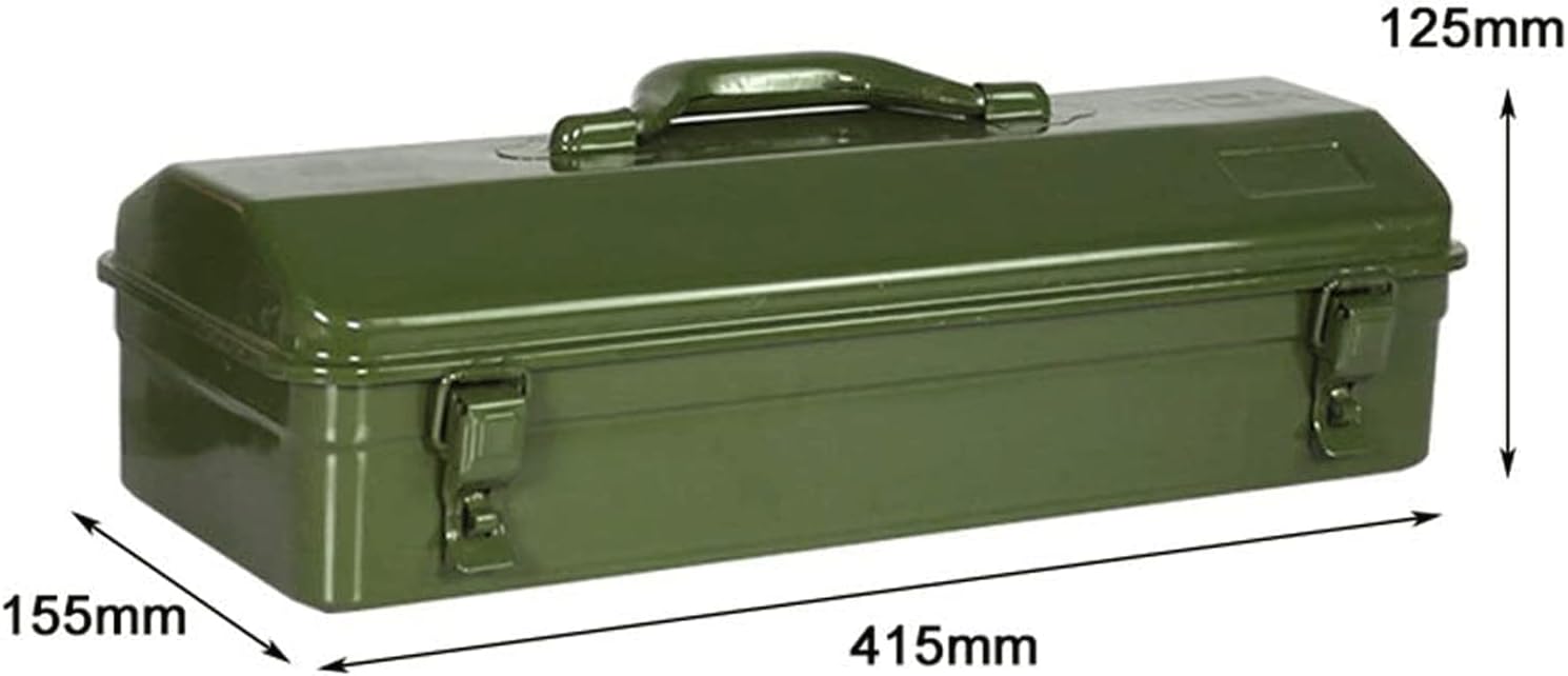 LIOONS Tool Box Thickening Wrought Iron Tool Boxes High Capacity Tool Kit Non-Slip Handle Strong and Sturdy Portable Tool Set