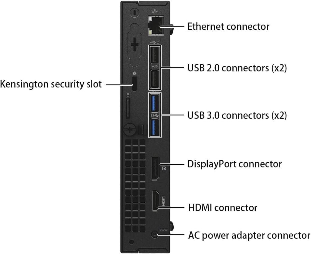 Dell Optiplex 3040 Micro Mini Desktop Computer PC with 24' Monitor, Quad-Core i5-6500, 8GB RAM, 256GB SSD, WiFi, Bluetooth, Keyboard & Mouse, Windows 11 Pro (Renewed)
