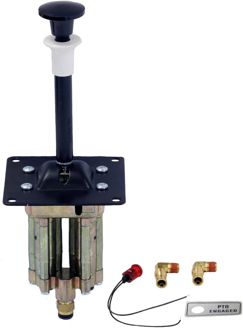 Buyers Products K1010FAS 4-Way, 3-Position Manual Air Control Valve, Feathering, Locking Neutral Control Kit, Pneumatic Air Shift Pump