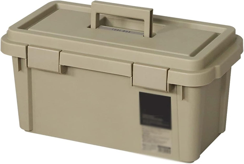 Portable Tool Box Tool Box Plastic Storage Tool Box with Removable Tray, Multifunctional Storage Tool Box with Lock for Home Small Parts Box