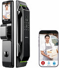 Smart Door Lock with Camera: 3D Face Recognition, Palm Vein, Video Intercom with 1080p HD Camera, Motion Detection, Keyless Entry, Fingerprint, Passcode, IC Card, Doorbell, Tuya App, Supports Alexa