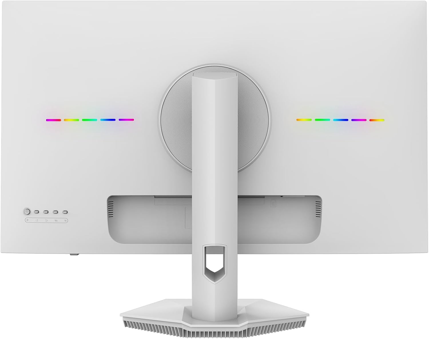 CRUA 27' 240Hz Gaming Monitor, QHD 2560x1440 IPS Display, AMD FreeSync, 120% sRGB, Built-in Speakers, Blue Light Filter, Wall Mountable PC Monitor, HDMI & DP, White, for Gaming, Streaming & Work