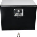 18'' Inch Steel Underbody Truck Tool Box & T-Handle Latch Heavy Duty For Trucks Trailers RV ATV Pickup Trucks Flatbeds Organization Storage Job Tool Chest -18'(L) x 12'(W) x 14'(H) Black
