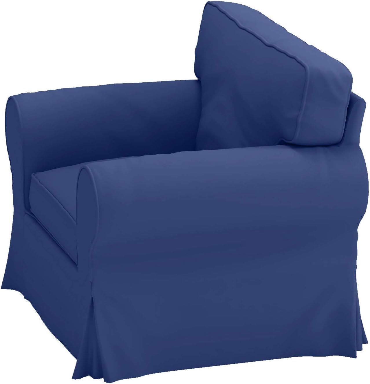 Heavy Duty UPPLAND (Not EKTORP) Sofa Cover Replacement Compatible with IKEA UPPLAND 3 Seat Sofa, Loveseat, Armchair, Sectional Corner, or Footstool Slipcover Only (Uppland Chair Cotton Blue)