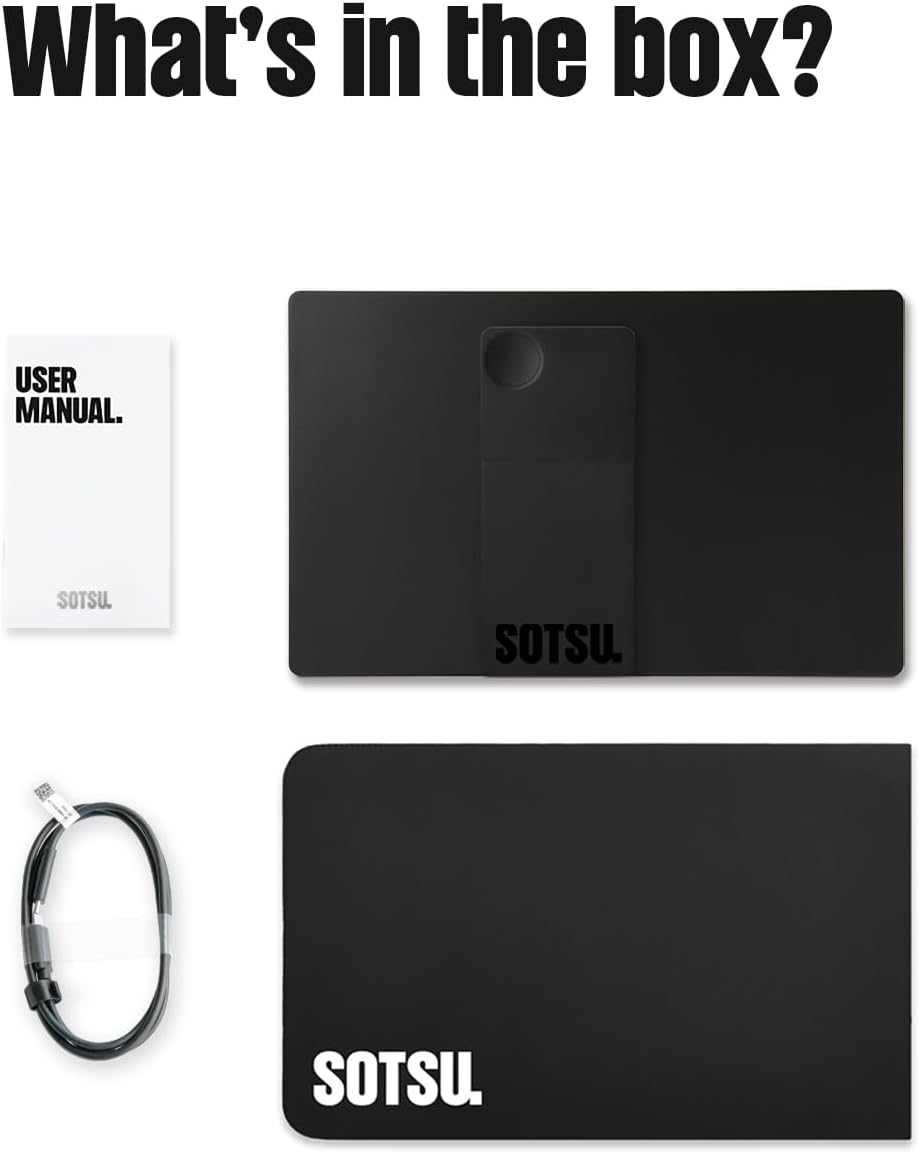 SOTSU FlipAction Go 14' Premium Portable Monitor | Full HD 1080p | 400 Nits | 100% sRGB | Robust yet Lightweight | Pivoting Landscape & Portrait Display | Tempered Glass Cover | USB-C & Mini HDMI | 5W