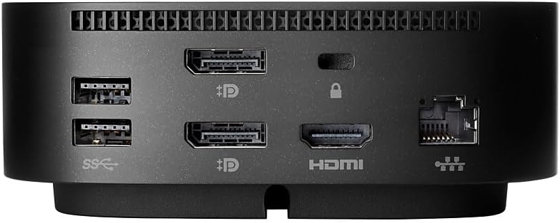 HP USB-C Dock G5 for business - for Notebook - USB Type C - 3 Displays Supported - 4K, QHD, Full HD - 4 x Type-A Ports - -A - - - 1 x RJ-45 Ports - Network (RJ-45) - HDMI - DisplayPort - Black - Wired