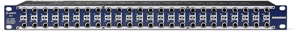 Samson S-Patch Plus 48-Point Audio Patch Bay with 1/4-Inch Phone Connections