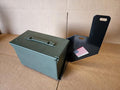 Heavy-Duty Grey Toolbox System Compatible with Kioti RX7320 Tractor and KL7320 Loader - Durable Equipment Storage