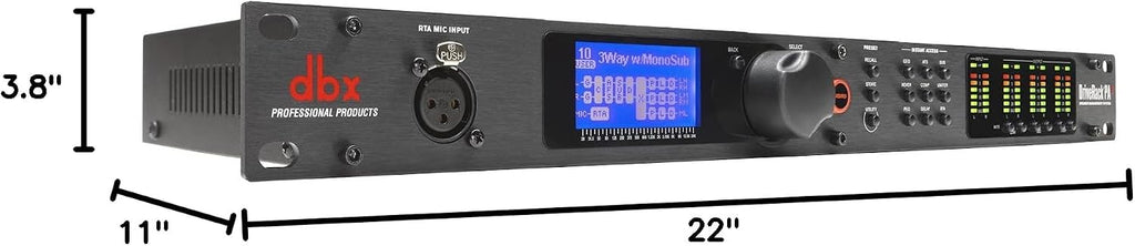 dbx DriveRack PA2 2x6 PA Complete Professional Loudspeaker Management System, Rack Mountable with Android and iOS Control. Black