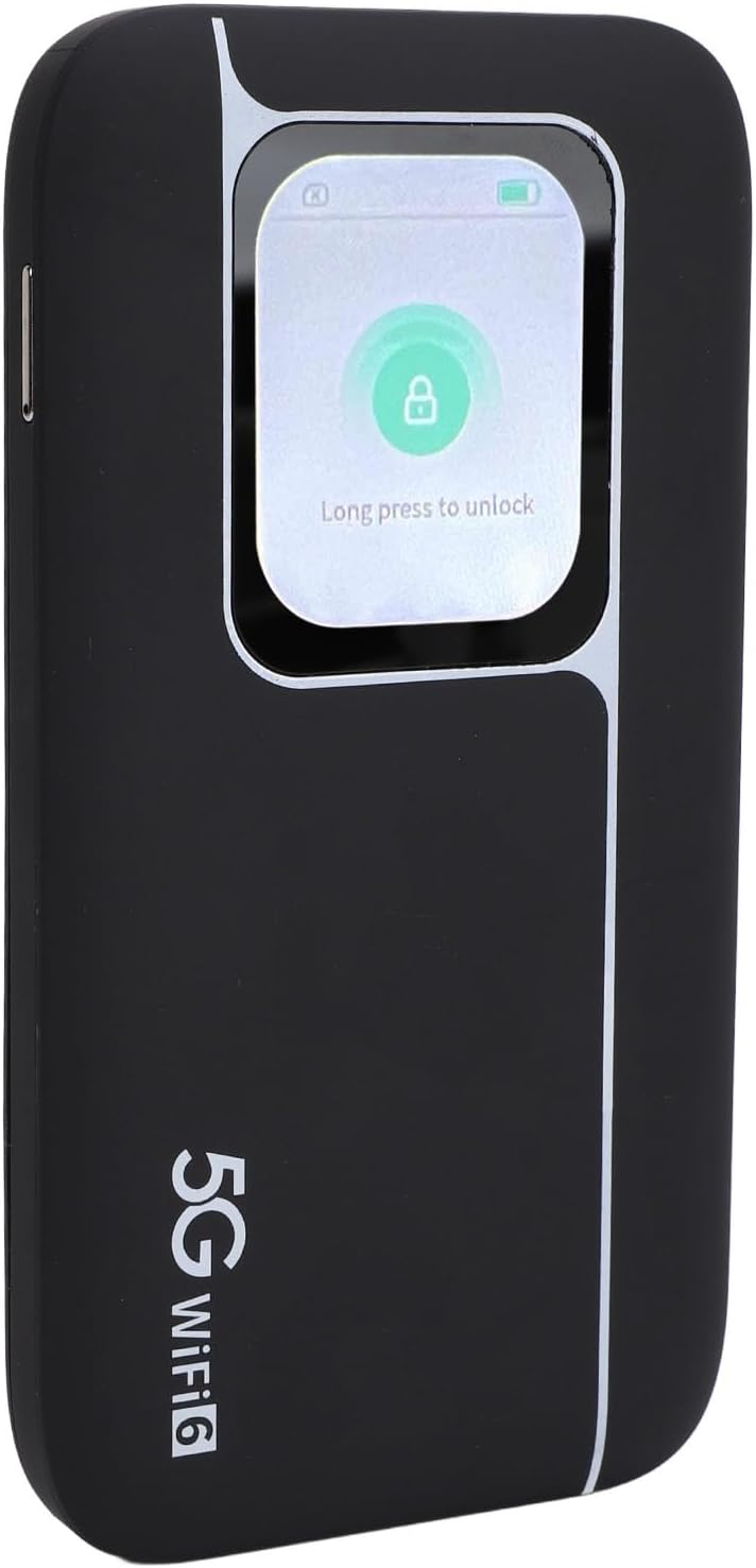 5G Modem Wire Less Router, 5G Portable WiFi6 Mobile Hotspot, Portable Wi - Fi Device for Travel, Ultra High Speed Mobile Hotspot Device with SIM Slot, Support 16 Devices, 7100mAh