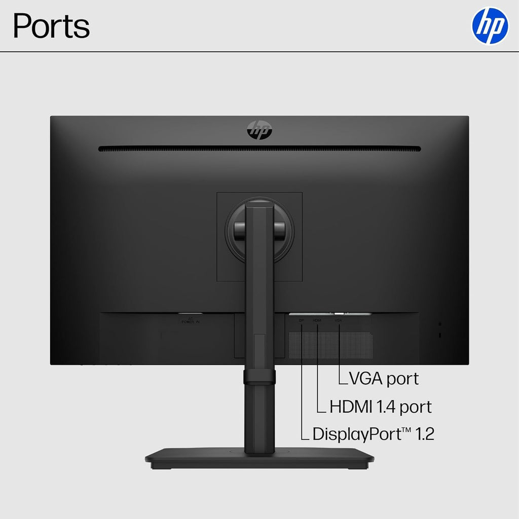 HP 27' FHD 100Hz Monitor with IPS Panel | Built-in Speakers, Eyesafe Display, 3-Sided Borderless, HDMI & DisplayPort, W/HDMI (27-inch)