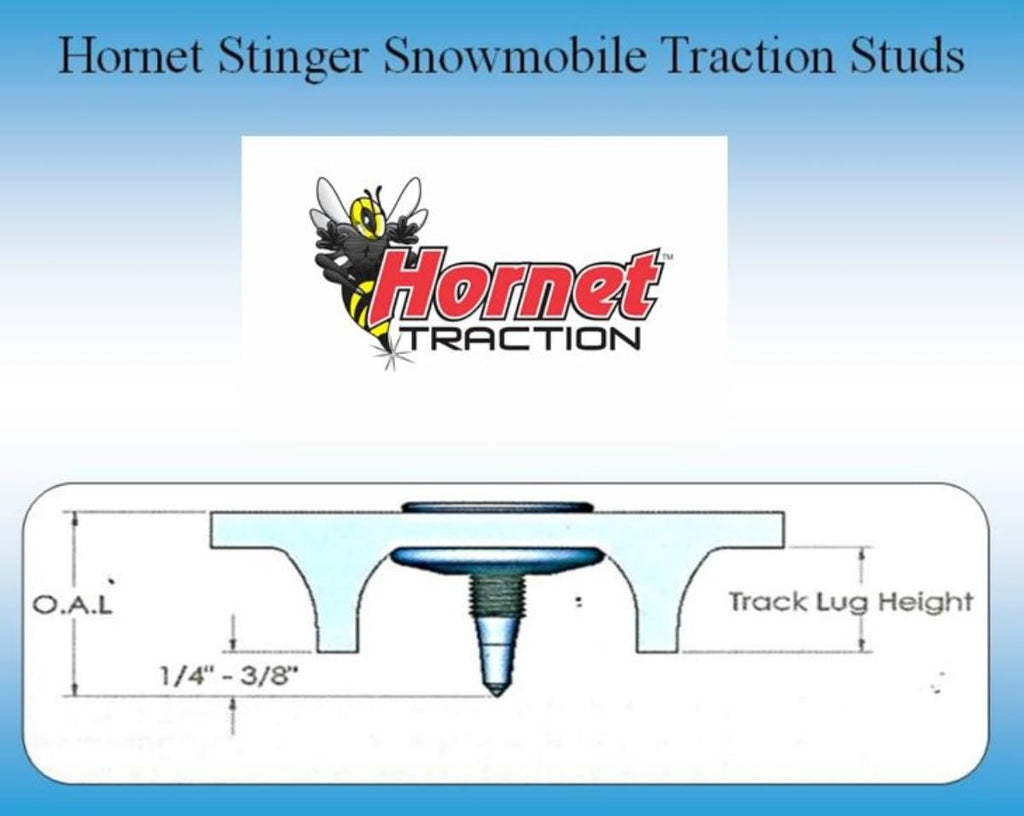 Fathead Snowmobile Studs w/Nuts Single Ply Track Studs - 1.69' Inches - 84