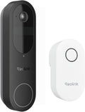 REOLINK Video Doorbell Camera with Chime, 1:1 Head-to-Toe View, 2.4/5 GHz WiFi, Person/Vehicle/Package Detection, No Monthly Fees