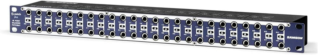 Samson S-Patch Plus 48-Point Audio Patch Bay with 1/4-Inch Phone Connections