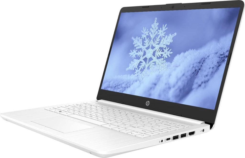 HP 14' LED Business Laptop Computer, 16GB RAM 320GB Storage (64GB eMMC+256GB SD Card), Intel Quad-Core N4120, Windows 11 S Laptop with 1-Year Microsoft Office 365, PLUSERA Earphones, White