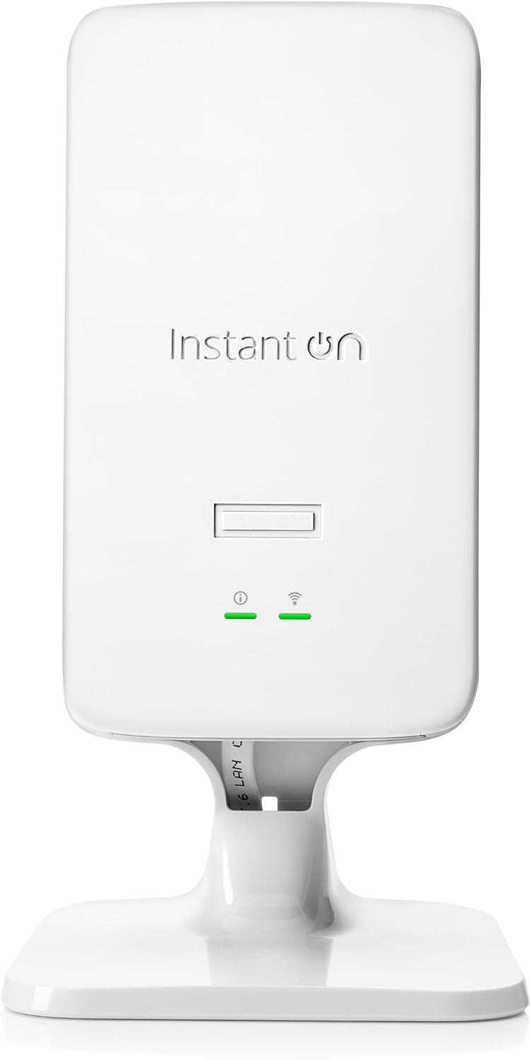 HPE Networking Instant On Access Point AP22D 2x2 WiFi 6 Indoor Wireless Access Point | Single-Room, Secure, Smart Mesh Support | Power Source NOT Included | US Model (S1U75A)