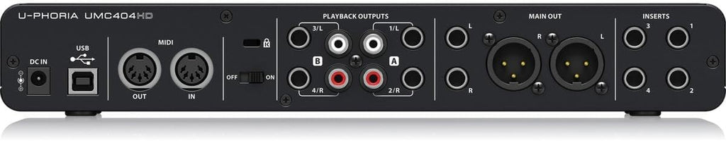 Behringer U-PHORIA UMC404HD Audiophile 4x4, 24-Bit/192 kHz USB Audio/MIDI Interface with Midas Mic Preamplifiers