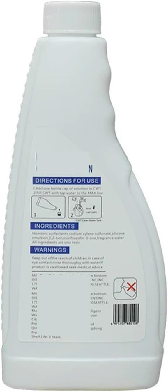 Cleaning Liquid Solution 480ml, Compatible For Tineco Floor One S3/S5/iFloor/Breeze/S5 Combo/S7 Pro Washing Machine Floor Cleaning Solution Parts(480ml*10pcs)