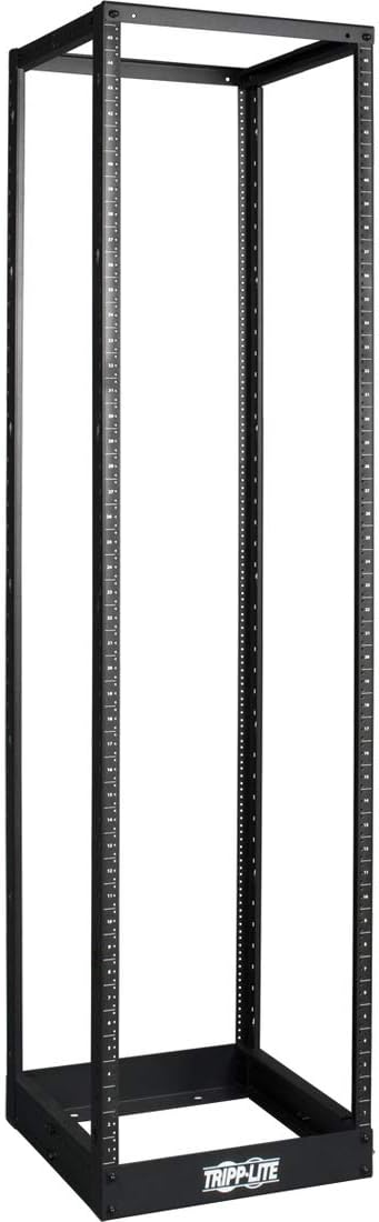Tripp Lite 45U 4-Post Open Frame Rack, Network Equipment Rack, 1000 lb. Capacity (SR4POST) , black