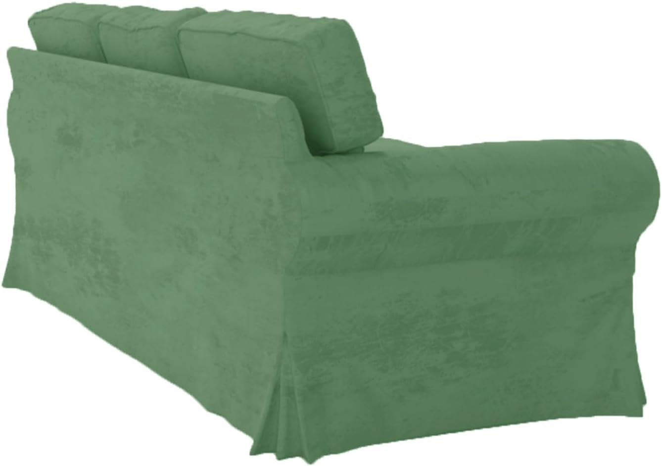 Heavy Duty UPPLAND (Not EKTORP) Sofa Cover Replacement Compatible with IKEA UPPLAND 3 Seat Sofa, Loveseat, Armchair, Sectional Corner, or Footstool Slipcover Only (Uppland 3 Velvet Light Green)