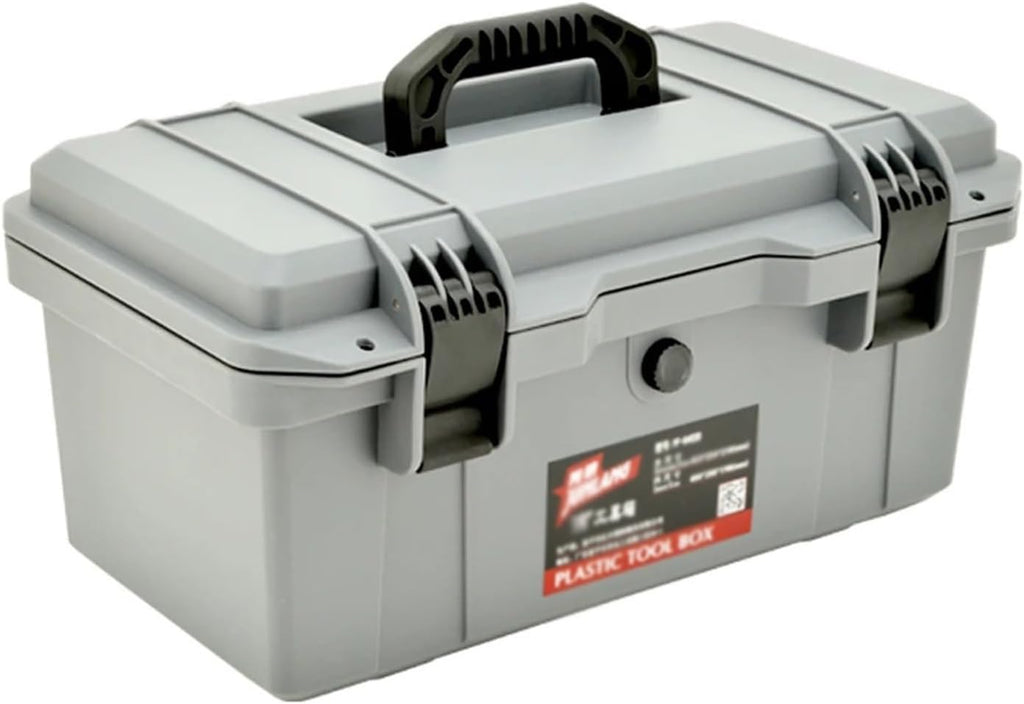 Tool Box Waterproof Toolbox Storage Box Household Multifunctional Large Grade Thickened Set Portable Waterproof Case for Tools and Small Parts Tool Storage(D,22inch)