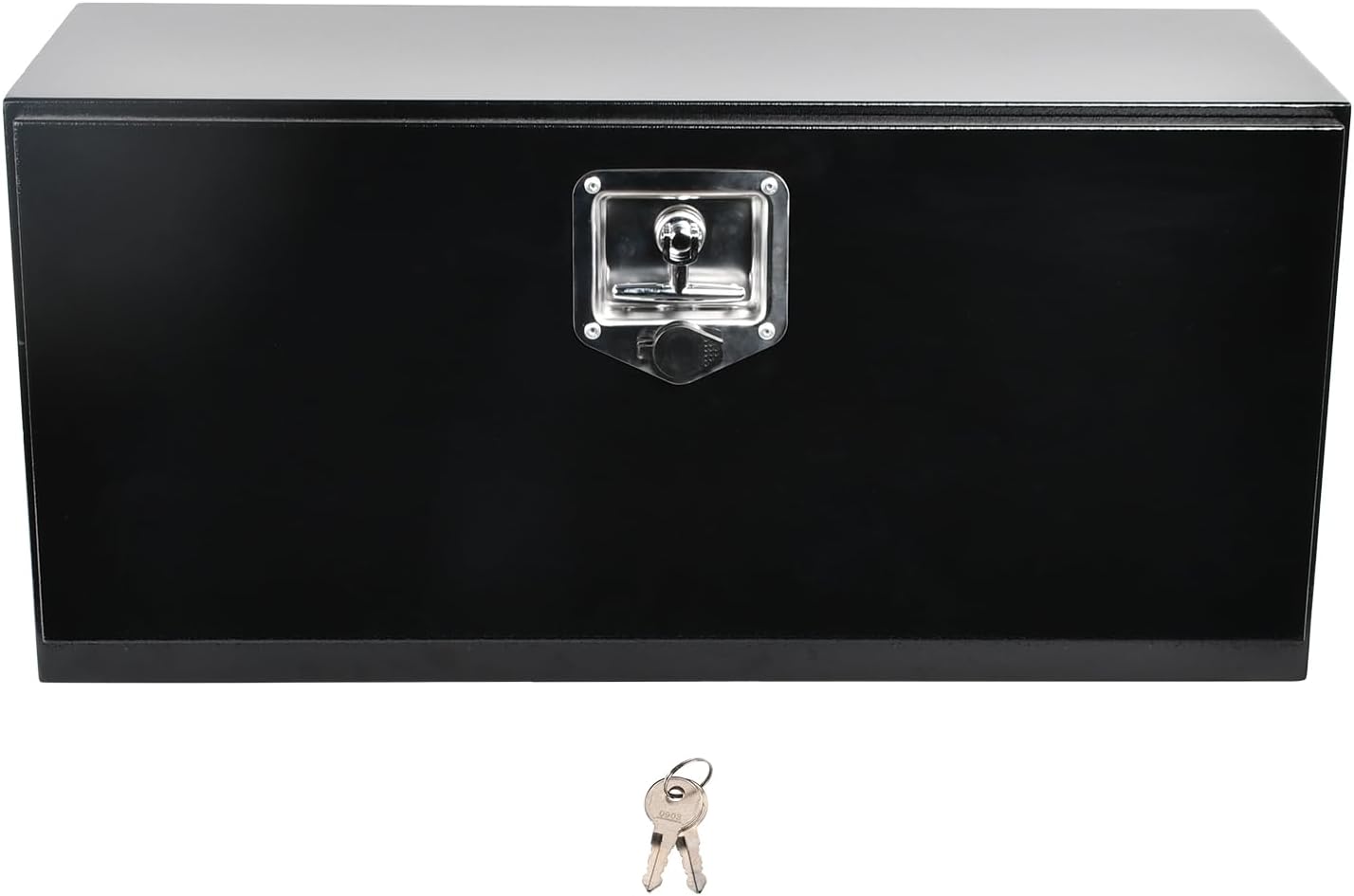 30'' Inch Steel Underbody Truck Tool Box & T-Handle Latch Heavy Duty For Trucks Trailers RV ATV Pickup Trucks Flatbeds Organization Storage Job Tool Chest -30'(L) x 12'(W) x 14'(H) Black